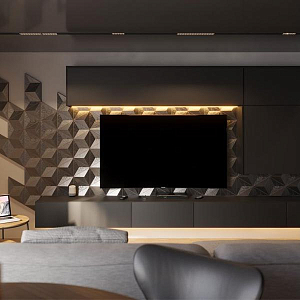 Гипсовая 3D панель с принтографией PM-107