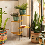 Плетеная корзина в полоску Okiro Wicker Basket варинант исполнения - 4 | Loft Concept в Костроме