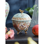 Шкатулка голубого цвета с цветочными орнаментами Blue Garden варинант исполнения - 3 | Loft Concept в Костроме