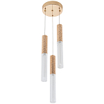 Подвесной светильник Dew Drops Tube Gold Trio Hanging Lamp варинант исполнения - 3 | Loft Concept в Костроме
