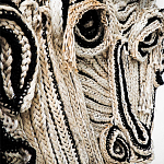 Арт-Объект из нитей Черно-Белый портрет Joana Schneider  варинант исполнения - 1 | Loft Concept в Костроме