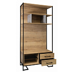 Стеллаж под TV в стиле лофт с открытыми полками и 2-мя ящиками Urban Style Space варинант исполнения - 2 | Loft Concept в Костроме