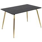 Обеденный стол на металлических ножках Casey Brass Dining Table варинант исполнения - 1 | Loft Concept в Костроме