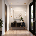 Люстра с белым скрученным плафоном Golden Swirl варинант исполнения - 10 | Loft Concept в Костроме