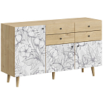 Буфет с принтом на дверцах Elise Cupboard варинант исполнения - 1 | Loft Concept в Костроме