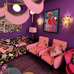 Картина Фламинго вышивка бисер Flamingo Beaded Wall Art варинант исполнения - 1 | Loft Concept в Костроме