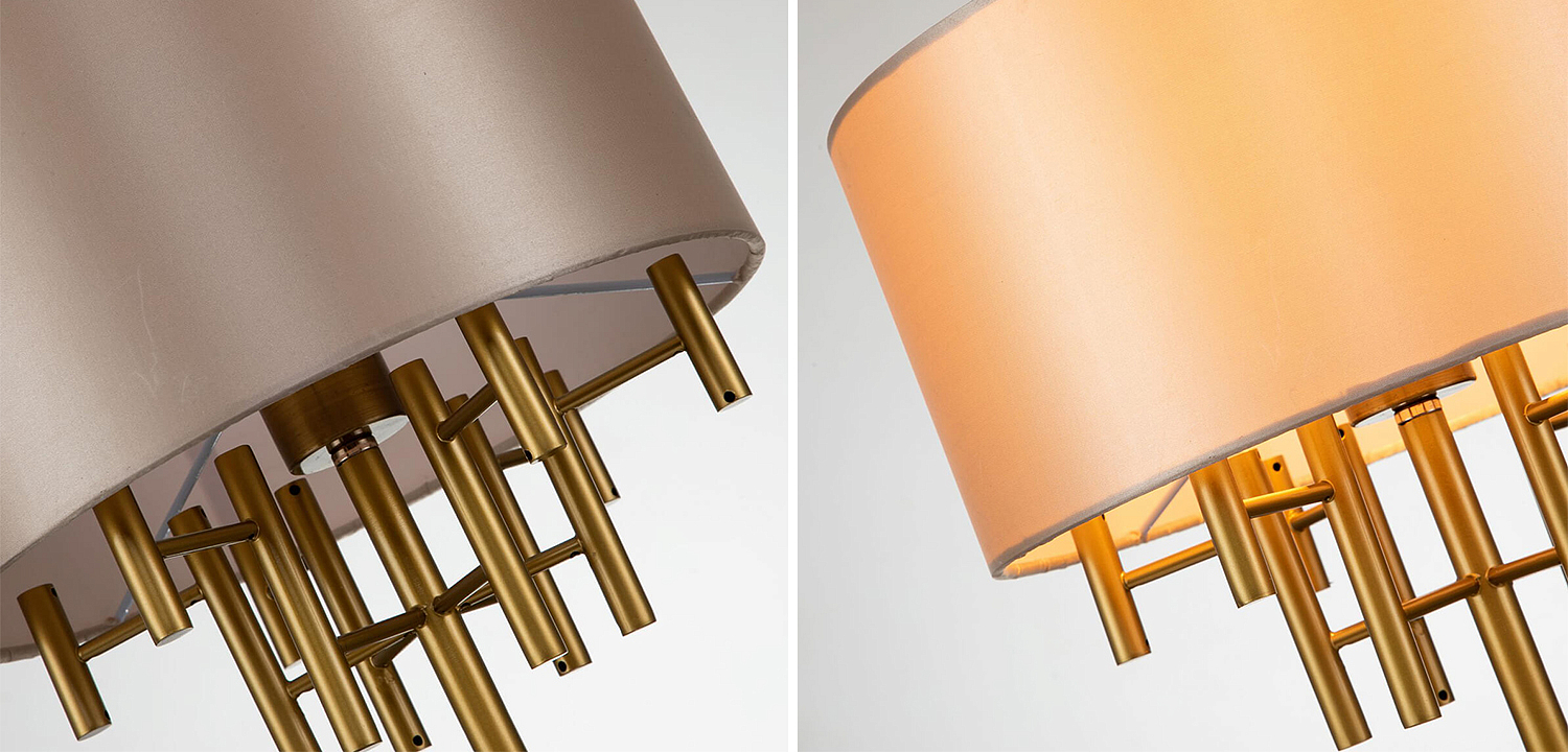 Настольная лампа Латунь Oswell Lampshade Table Lamp Настольная лампа Латунь Oswell Lampshade Table Lamp - Loft-Concept в Костроме