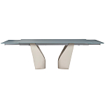 Стол обеденный раскладной со стеклянной столешницей Futuristic Table варинант исполнения - 2 | Loft Concept в Костроме