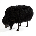 Банкетка Овечка черная Sheep Bench Black head down варинант исполнения - 2 | Loft Concept в Костроме