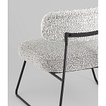 Кресло лаунж Kate букле серый варинант исполнения - 3 | Loft Concept в Костроме