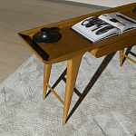 Дизайнерский рабочий стол из массива дерева Gio Ponti D.847.1 Writing Desk варинант исполнения - 6 | Loft Concept в Костроме