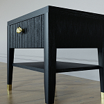 Прикроватная тумбочка с ящиком Elsa Dreams Black варинант исполнения - 3 | Loft Concept в Костроме