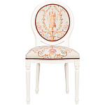 Стул из массива бука бежевый с растительным орнаментом Raffael Angel Beige Chair варинант исполнения - 1 | Loft Concept в Костроме