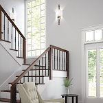 Бра с цилиндрическим тканевым абажуром белого цвета Feiss варинант исполнения - 2 | Loft Concept в Костроме