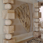 Декор настенный в Эко стиле рафия Malibu wall panel варинант исполнения - 1 | Loft Concept в Костроме