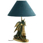 Настольная лампа с абажуром Дракон Green Dragon Синий абажур варинант исполнения - 1 | Loft Concept в Костроме