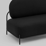 Двухместный диван черного цвета COLOR BLOCK варинант исполнения - 6 | Loft Concept в Костроме