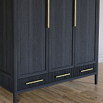 Большой Шкаф Primo Черный дуб с 3 дверьми и 3 выдвижными ящиками варинант исполнения - 3 | Loft Concept в Костроме