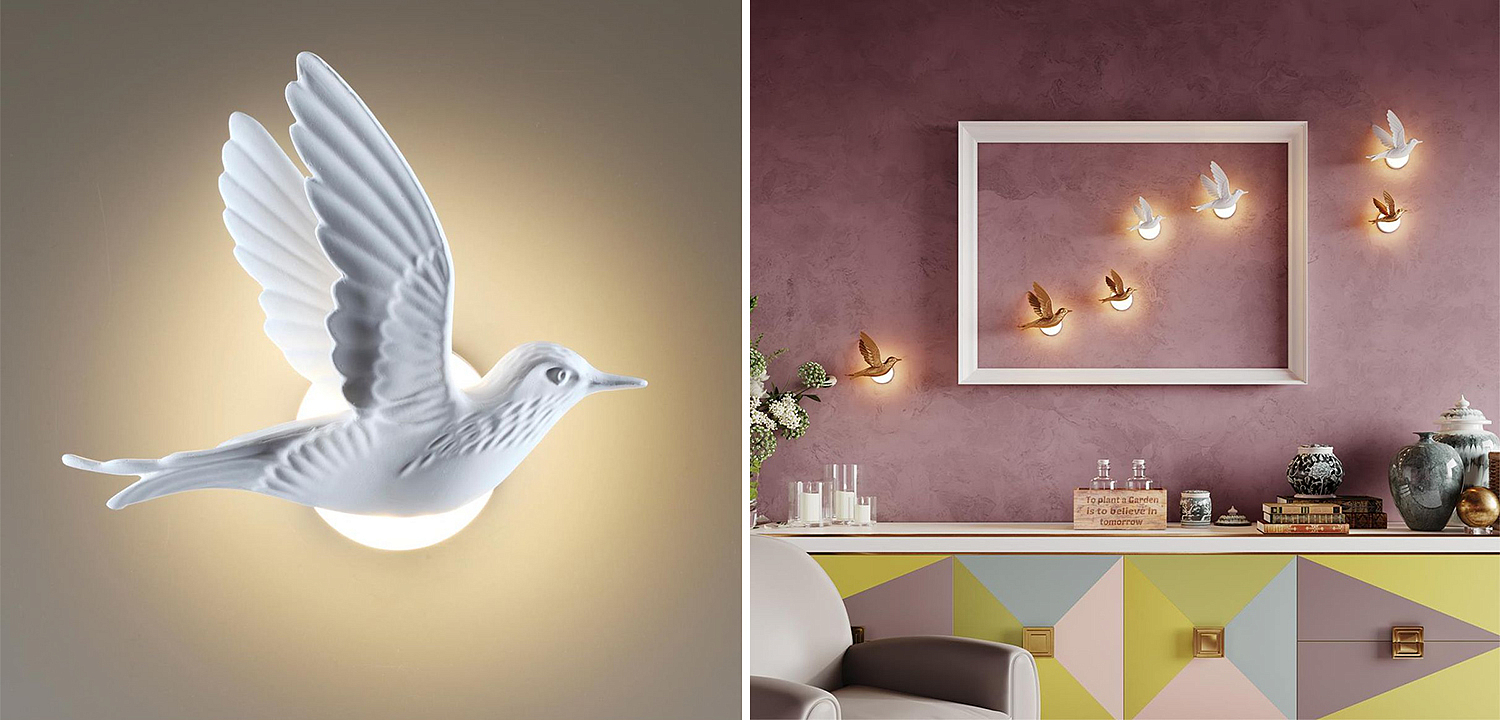 Бра White Bird Wall Lamp Бра White Bird Wall Lamp - Loft-Concept в Костроме