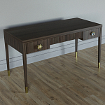 Письменный стол Elsa Dreams Walnut Шпон дерево с двумя ящиками варинант исполнения - 2 | Loft Concept в Костроме