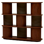 Стеллаж Zacharie Brown Wood Rack варинант исполнения - 1 | Loft Concept в Костроме