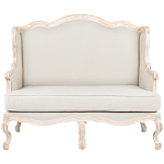 Диван двухместный из массива бука бежевый Solid Luxury варинант исполнения - 1 | Loft Concept в Костроме