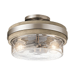 Потолочный светильник с прозрачным стеклянным плафоном с эффектом пузырьков Kichler варинант исполнения - 1 | Loft Concept в Костроме