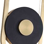 Бра с овальной рамойцвета латунь и черным кругом в центре Midnight Orbit варинант исполнения - 2 | Loft Concept в Костроме