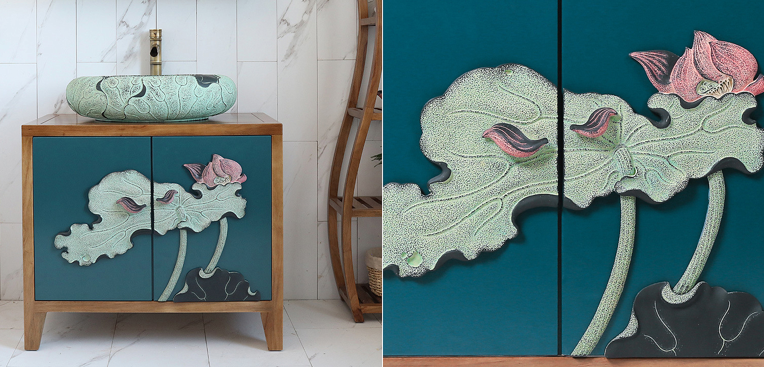 Тумба Lotus on Turquoise Тумба Lotus on Turquoise - Loft-Concept в Костроме