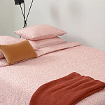 Постельное белье розового цвета с рисунком 150х200 см Blossom Essence варинант исполнения - 5 | Loft Concept в Костроме