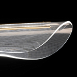 Люстра линейная с прозрачным волнообразным плафоном Wave Line варинант исполнения - 6 | Loft Concept в Костроме