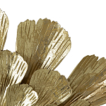 Зеркало круглое настенное в металлической раме Sunny Golden Petals варинант исполнения - 5 | Loft Concept в Костроме