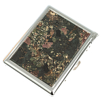 Портсигар на 10 сигарет с газовой зажигалкой из натурального камня Эвдиалит Stone Cigarettes Cases варинант исполнения - 1 | Loft Concept в Костроме