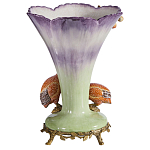 Ваза с цесарками из фарфора с бронзовыми элементами Garden of Eden варинант исполнения - 2 | Loft Concept в Костроме