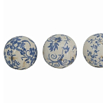  Набор керамических шаров с синей росписью Oriental Blue & White Ornament Vases варинант исполнения - 3 | Loft Concept в Костроме