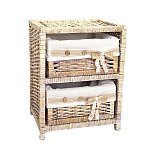 Стеллаж для детской с плетенным выдвижными корзинами Bow варинант исполнения - 2 | Loft Concept в Костроме