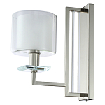 Бра с геометрическим каркасом из металла и цилиндрическим стеклянным плафоном Laurent варинант исполнения - 1 | Loft Concept в Костроме