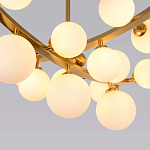 Люстра подвесная фигурная с белыми лампами в форме шара Felicitat варинант исполнения - 3 | Loft Concept в Костроме