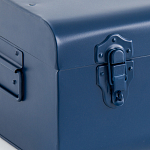 Металлический сундук Metal Dark Blue варинант исполнения - 4 | Loft Concept в Костроме