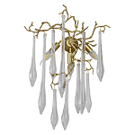 Бра с декором в виде ветвей и стеклянных подвесок в форме капель Droplet Chandelier варинант исполнения - 1 | Loft Concept в Костроме