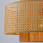 Подвесной светильник с абажуром из плтеного бамбука Light Inside the Cell варинант исполнения - 4 | Loft Concept в Костроме