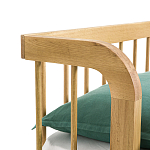 Кровать из массива дуба с пружинным блоком Mateta варинант исполнения - 6 | Loft Concept в Костроме