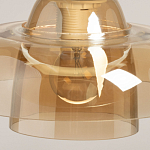 Подвесной светильник с двухъярусным плафоном цвета янтарь Honey Layer варинант исполнения - 8 | Loft Concept в Костроме