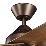 Потолочный вентилятор с тремя угловатыми лопастями Kichler варинант исполнения - 2 | Loft Concept в Костроме