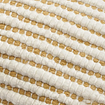 Чехол на подушку горчичного цвета с бахромой и объемным узором Ethnic mix варинант исполнения - 2 | Loft Concept в Костроме