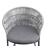 Стул барный с декоративным плетением на спинке и подлокотниках Chair Weave варинант исполнения - 5 | Loft Concept в Костроме