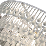 Люстра подвесная круглая с молочными стеклянными подвесками в форме капель Droplet Chandelier варинант исполнения - 3 | Loft Concept в Костроме