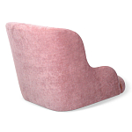 Стул с мягкой розовой обивкой из велюра и подъемно-поворотным механизмом на черных колесиках Harper Pink варинант исполнения - 3 | Loft Concept в Костроме