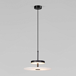 Светодиодный подвесной светильник черный с мраморным рассеивателем варинант исполнения - 1 | Loft Concept в Костроме