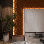 Гипсовая 3D Панель M-43 варинант исполнения - 1 | Loft Concept в Костроме